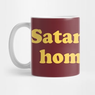 Vintage Satan is My Homeboy Funny Cult Aesthetic Streetwear Mug